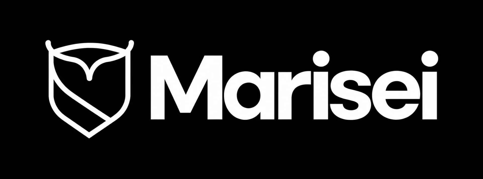 Marisei wordmark — dark backgrounds